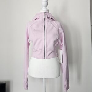 Lululemon Scuba Full-Zip Cropped Hoodie | size 6 | Meadowsweet Pink